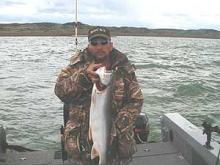 Scott Kellogg, of Belmont, IA with a 9-pound lake trout.