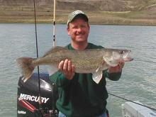 Rob Marshall of Helena, MT with his personal best walleye, a 31.5