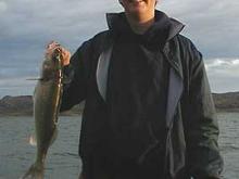 Tommy Pezzarossi of Miles City, MT with a 3 pound walleye.