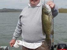 Roger McGlenn of Helena, MT with a 3 pound smallmouth bass.