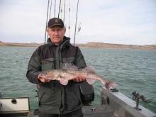 C.B. Schantz started out the 2008 open-water season  with a 26-inch, 5-pound-plus sauger.