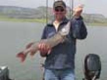 Mike Brumbaugh of Dillon, MT with a 9.5 pound northern pike.