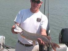 Doug Blanton of Emigrant, MT with a 7 pound northern pike.