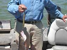 Bill Oser of Billings, MT with a 5 pound northern pike.