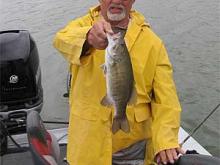 Ken Schroeder of Willow Springs, IL with a 2.5 pound smallmouth bass.