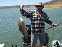 Tom Hagamiester of Park City, MT with a 12 pound smallmouth buffalo.