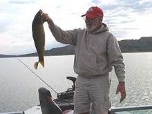 Fred Porisch of Billings, MT with a 7 pound carp.