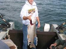 Jack Loomis of Idaho Falls, ID with a 7 pound lake trout.