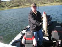 Tom Keegel of Ham Lake, MN with a 11 pound Chinook salmon.