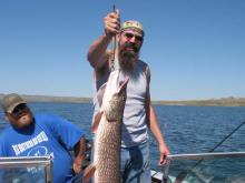 Travis Watson of Parsons, KS with a 10 pound northern pike.
