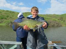 Tyler Peterson of Moorcroft, WY with a 3 pound smallmouth bass.