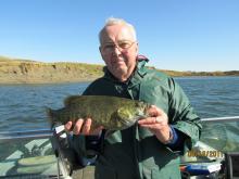 Bill Gould of Bozeman, MT with a 3 pound smallmouth bass.