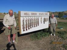 Bob Eng and Bill Gould of Bozeman, MT with their first days catch.
