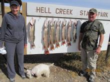 Marilyn and Steve Arens of Littleton, CO with their days catch.