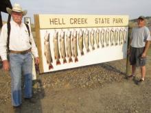Don and craig Russell with their days catch.
