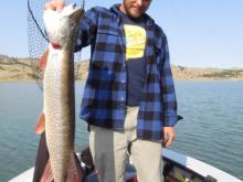 Colter Orr of Park City, MT with 15 pound, 36 northern pike.