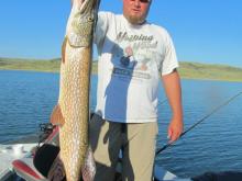 Ryan Studer with a 36 northern pike.