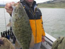 Chad Connor with a 5 pound smallmouth bass.