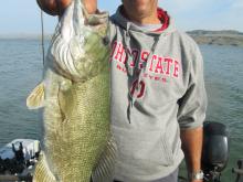 Joel Csotty with a 3 pound smallmouth bass