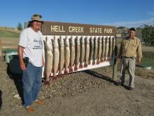 Don Childress and Dan Walker with their days catch.