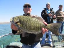 Shane Mitchell with a 4.5 pound smallmouth bass.