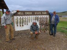 Guy, Cole Fairchild and Rod Johnston with their days catch.