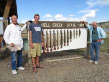 John, Camron and Jim Dole with days catch.