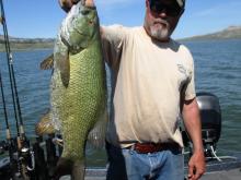 Bill Witwer of Melville, MT with a 5.1 pound smallmouth bass.