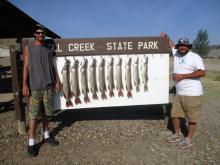 Jacob Baxter and Ryan Studer with their days catch.