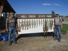 Mike Bricco and Sterling West with their days catch.