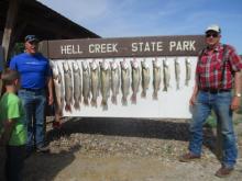 Mike Bricco and Sterling West with their second days catch.