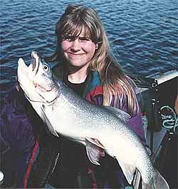 Lake trout have been eating well since cisco was introduced.