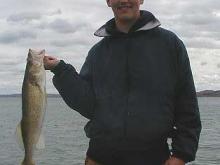 Tommy Pezzarossi of Miles City, MT with a 5 pound walleye.