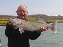 Don Childress of Helena, MT with a 10.5 pound walleye.