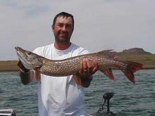 Mike Goyette of Billings, MT with a 8 pound Northern Pike.