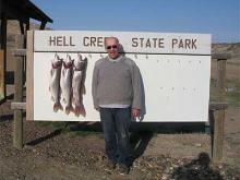 Bob Steele, Jinous and Sam Samsam all of Tucson, AZ with a 6, 6, 6, 7, 8, 8, 12 and 13 pound lake trout.