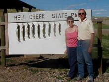 Pete and Betty Knapp of Billings, MT with a nice catch of 