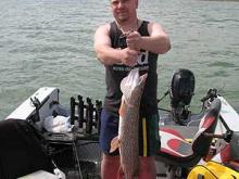 Mark Wiedeman of Miles City with a 10 pound northern pike.