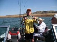Tanner Edward of Billings, MT with a 2.5 pound smallmouth bass.