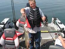 Jake South of Jordan, MT with a 6 pound northern pike.