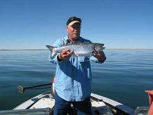 Rich Roskam of Roberts, MT with a 6 pound chinook salmon.