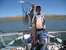 John Hamman of Billings, MT with a 10 pound northern pike.
