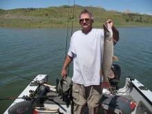Dave Brown of Billings, MT with a 6 pound northern pike.