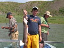 Kevin Marsich of Laurel, MT with a 8 pound northern pike.