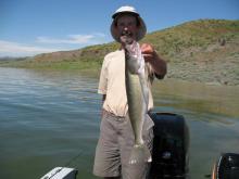 Randy Gazda of Great Falls, Mt with a 5 pound walleye.