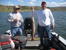 Ray and Fred Martz of Hyndman, PA with Freds 13 pound northern pike.