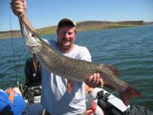 Ryan Studer of Goodland, KS with a 9 pound northern pike.