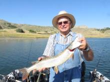Wayne Ray of Weatherford, OK with a 6 pound northern pike.