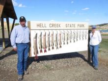Jim and Penny Redli with their days catch.