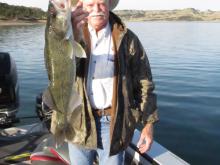 Don Russell of Billings, MT with a 21 walleye.